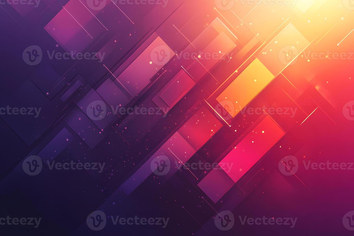 Abstract Geometric Pattern with Vibrant Gradient Rectangles - Ideal for Modern Design Projects photo