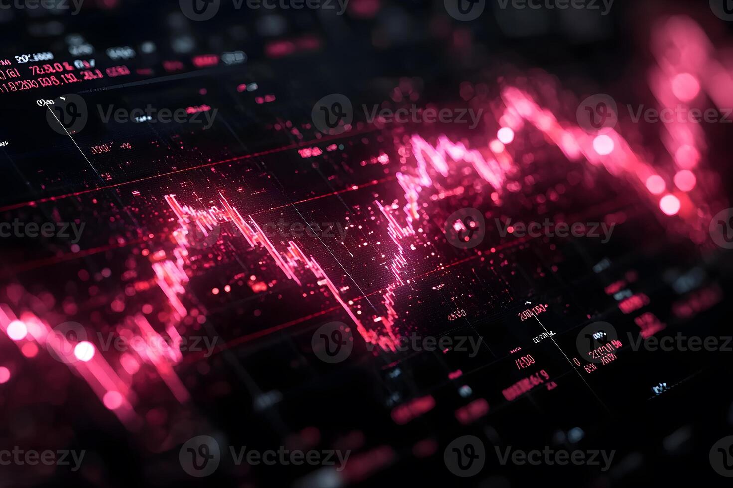 Digital Financial Data Visualization with Dynamic Stock Market Graphs for Analytics photo