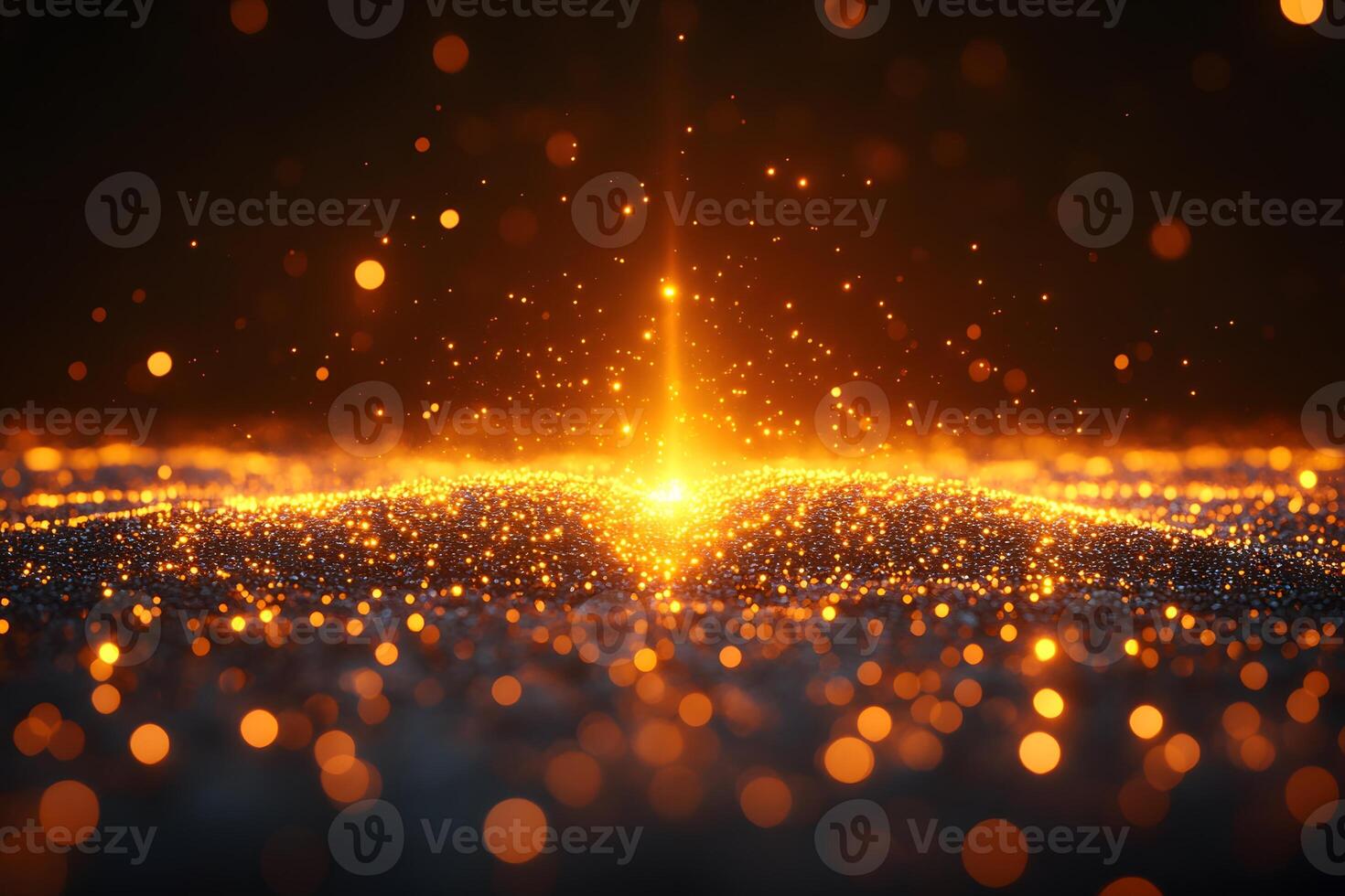 Glowing Abstract Light Particles for Futuristic Design and Digital Art photo