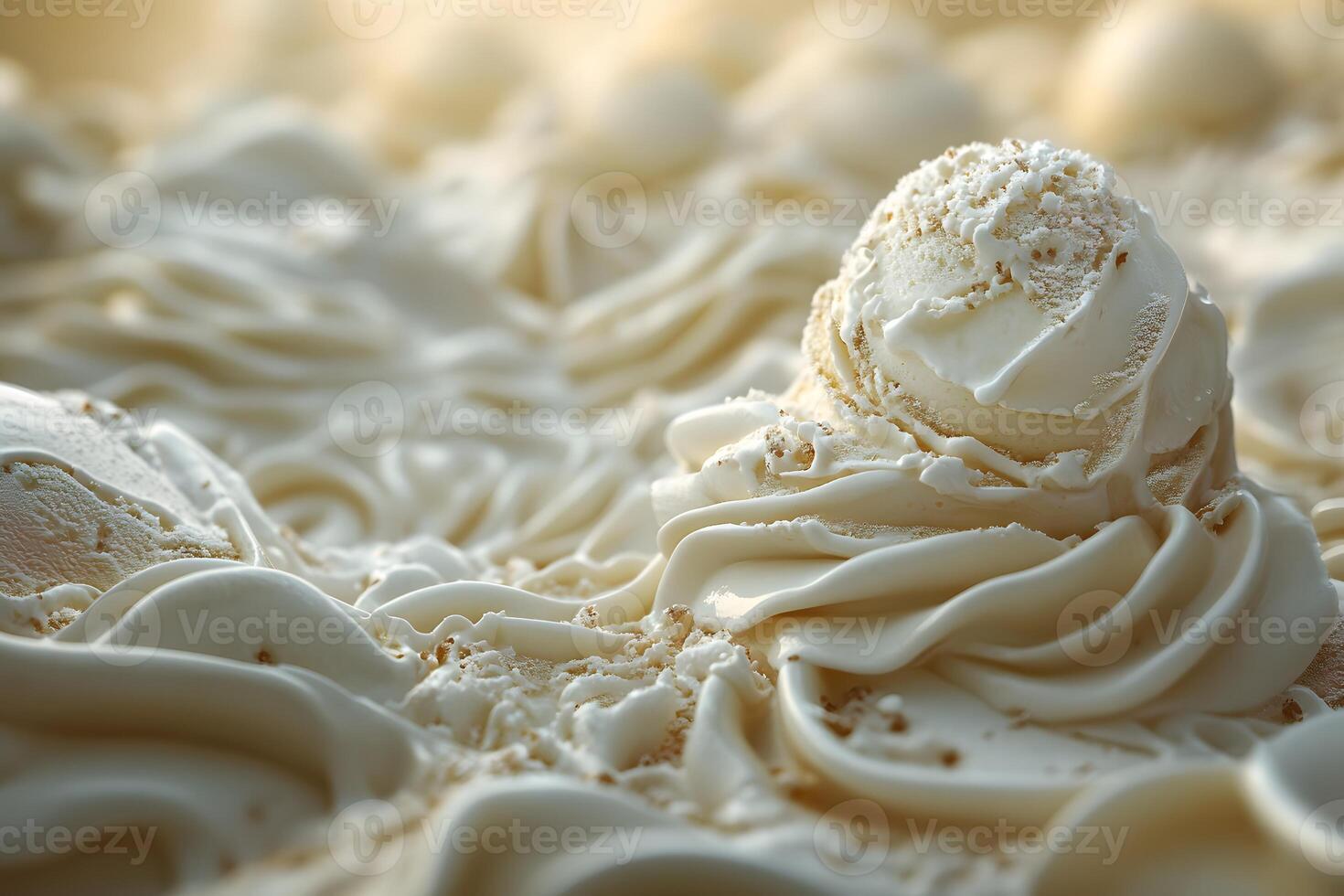 Decadent Swirl of Whipped Cream and Ice Cream Texture for Dessert Inspiration photo