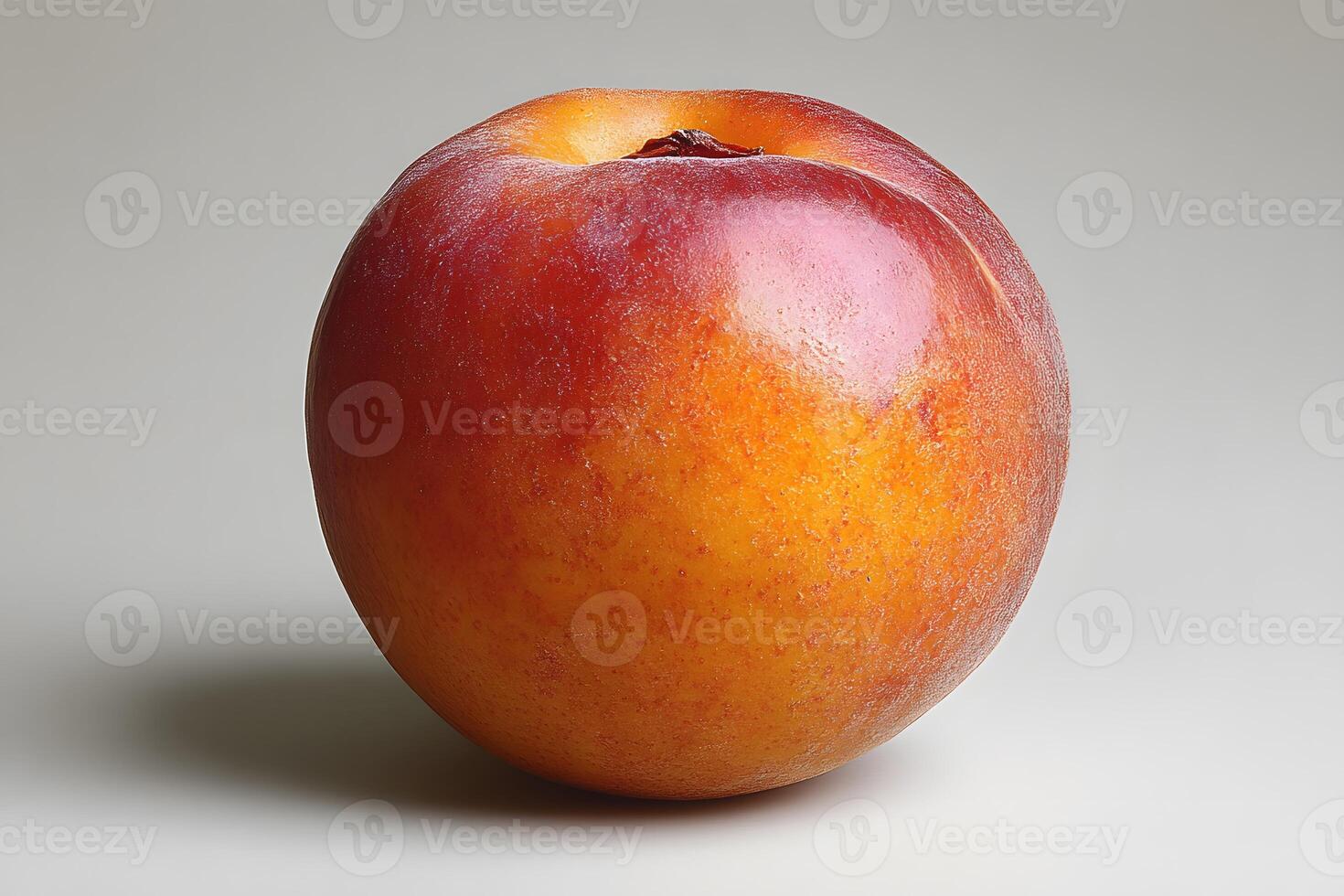 Fresh Nectarine on White Background for Food and Nutrition Themes photo