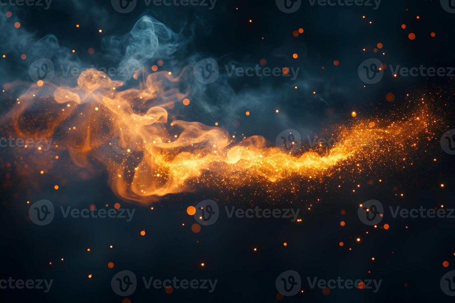 Mesmerizing Abstract Smoke and Fire Effect for Digital Art and Design photo
