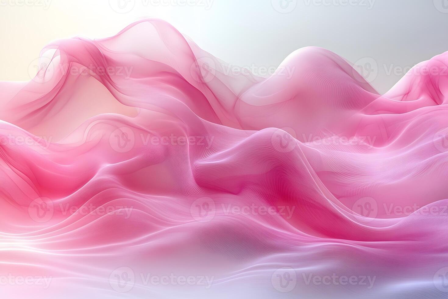Abstract Waves of Pink Fabric - Gentle Flowing Textile Design for Backgrounds and Art photo