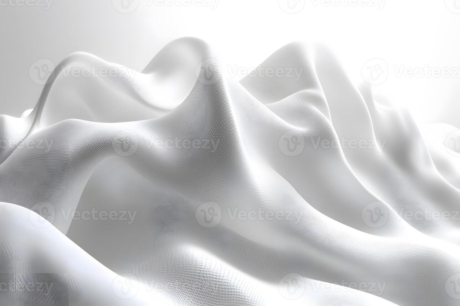 Abstract White Waves Minimalist Digital Design for Modern Artistic Expression photo