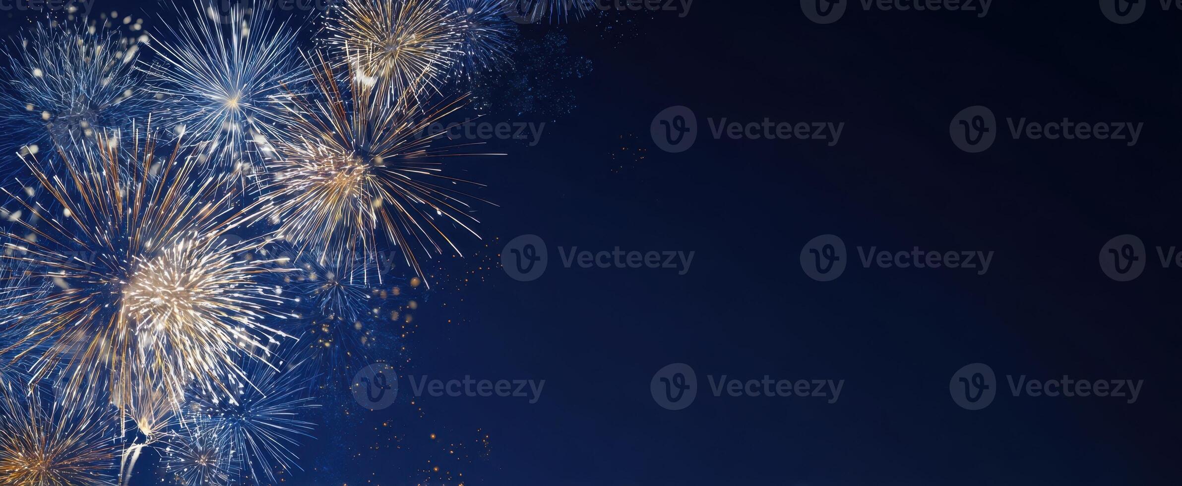 The Spectacular Fireworks Display Illuminating the Night Sky with Joyful Colors photo