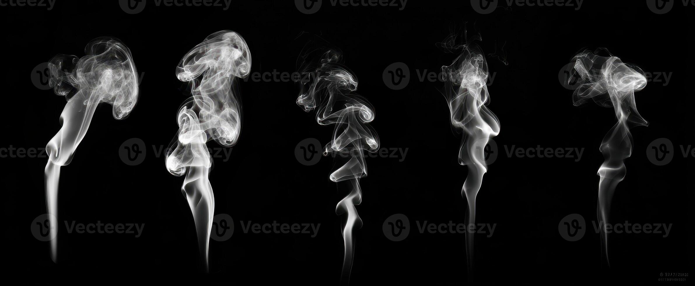 The Elegant Dance of Smoke Captured in Multiple Forms photo