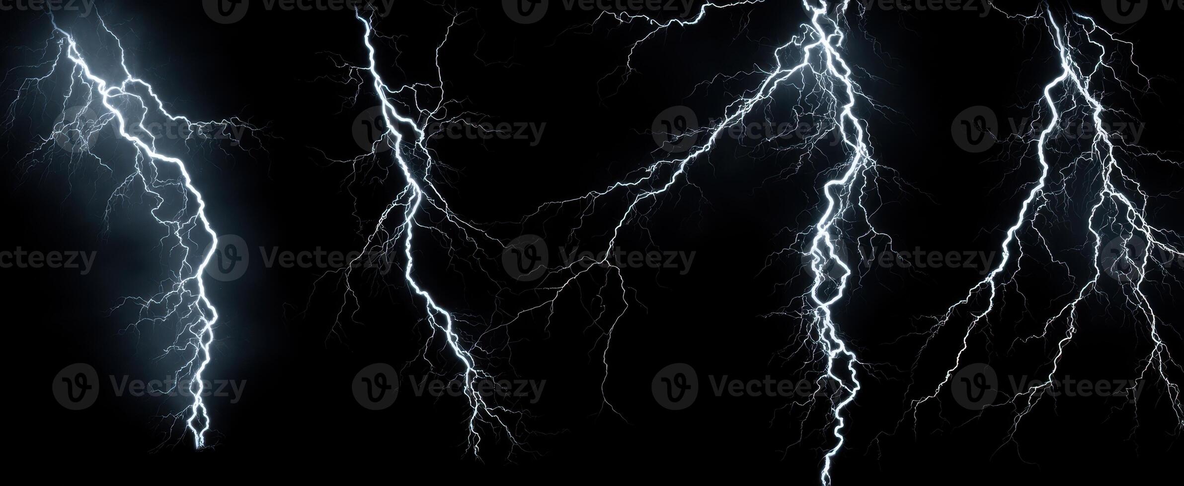 The electrifying dance of lightning flashes against a dark backdrop. photo