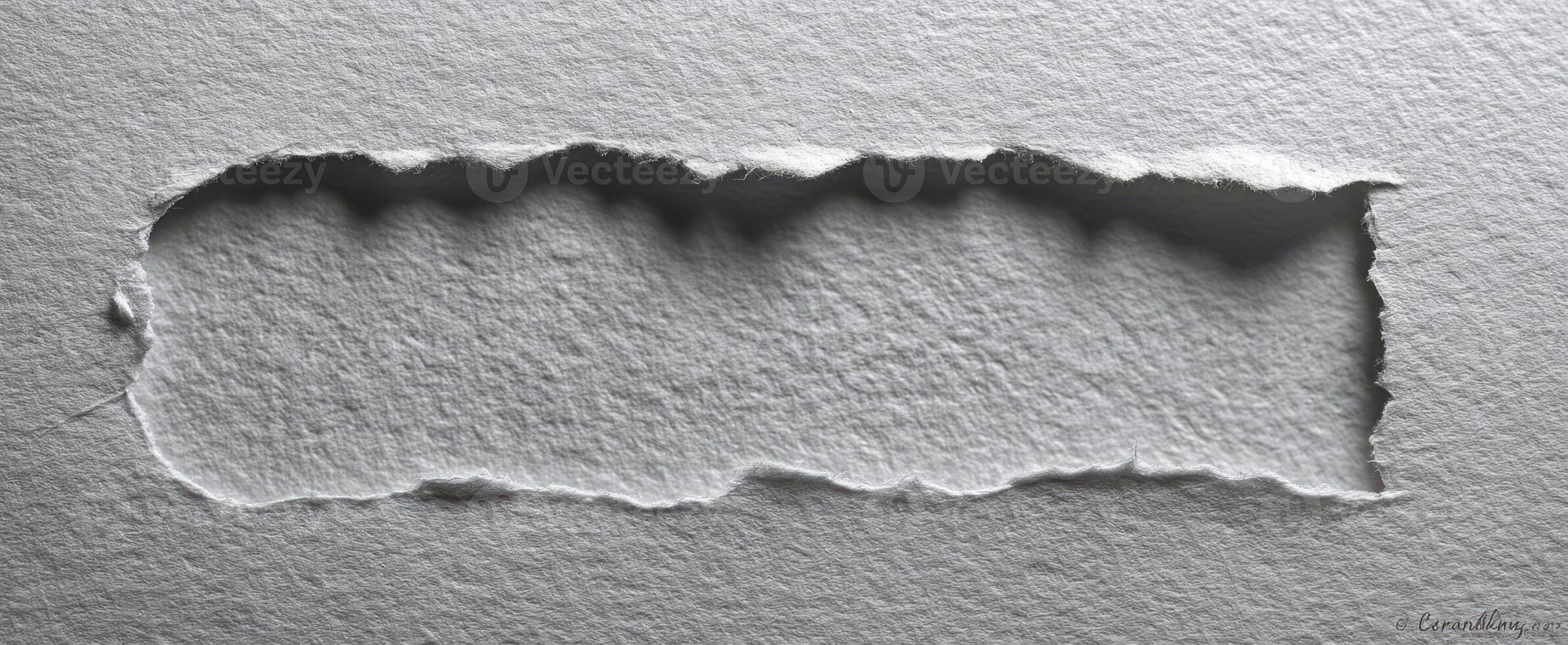 The Artistic Texture of Torn Paper with Empty Space for Creative Designs photo
