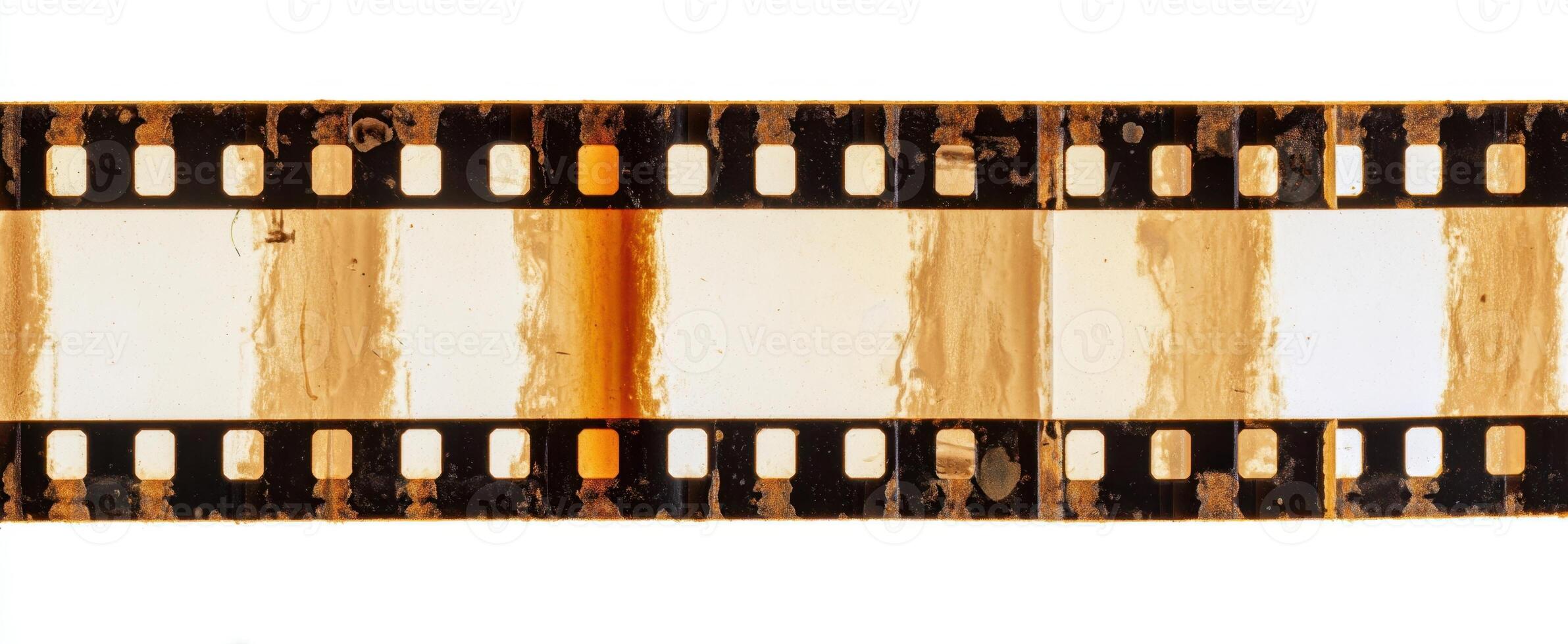 The vintage film strip showcasing classic photography and nostalgic texture. photo
