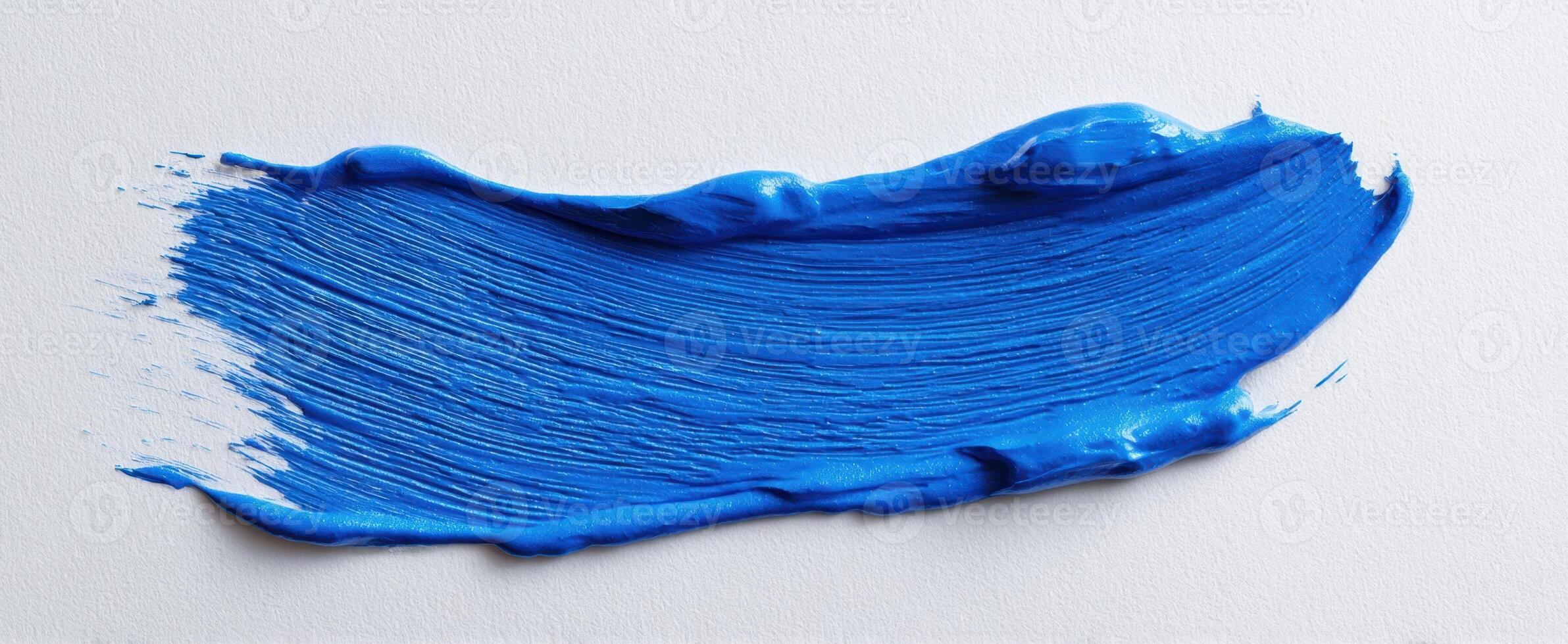 The vibrant blue brushstroke adding artistic flair to any composition. photo
