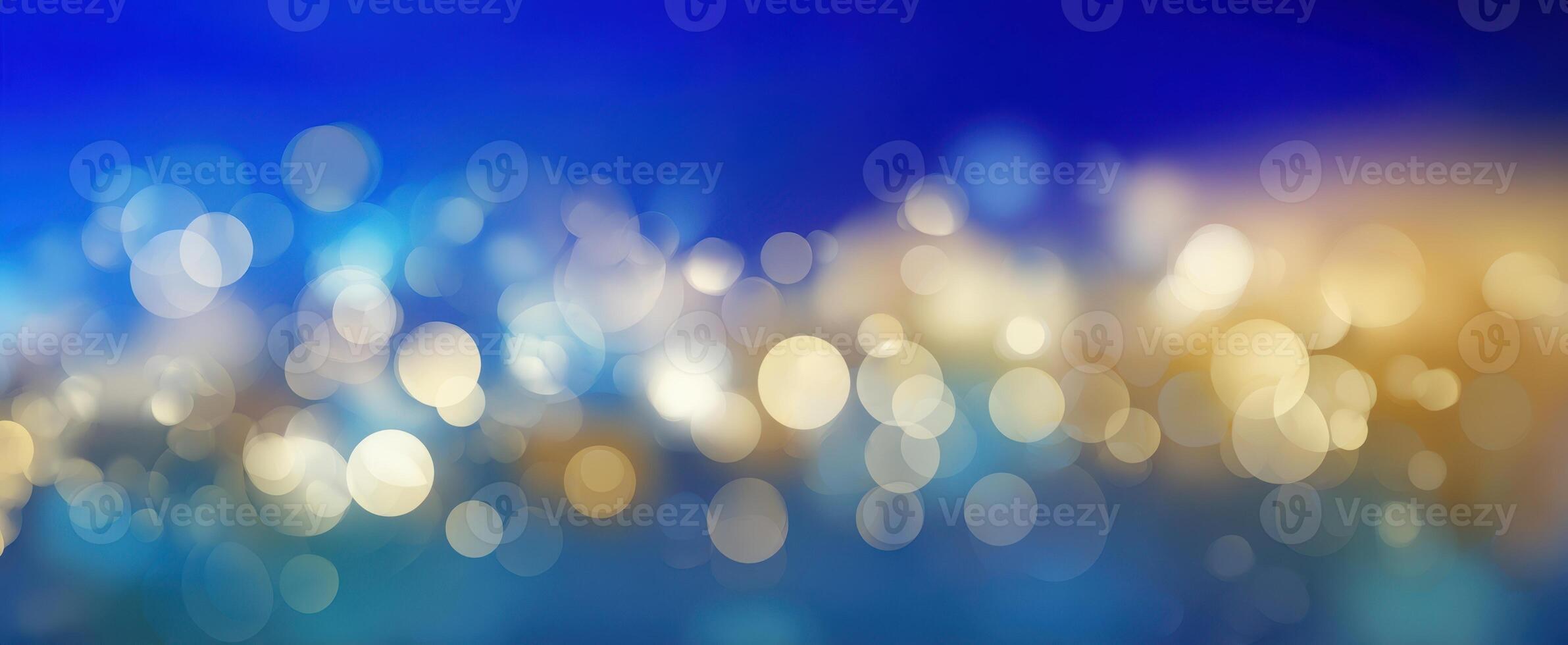 The mesmerizing bokeh lights create a warm and vibrant abstract background. photo