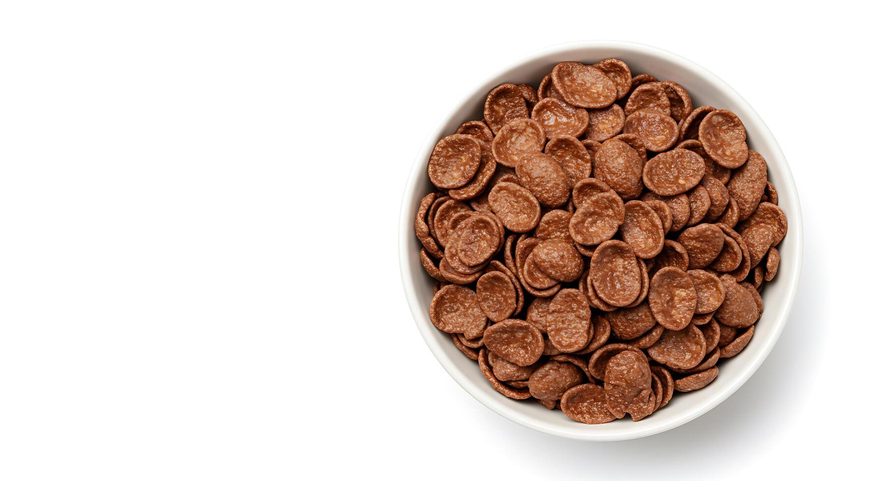 A bowl of cereal with chocolate chips in it photo