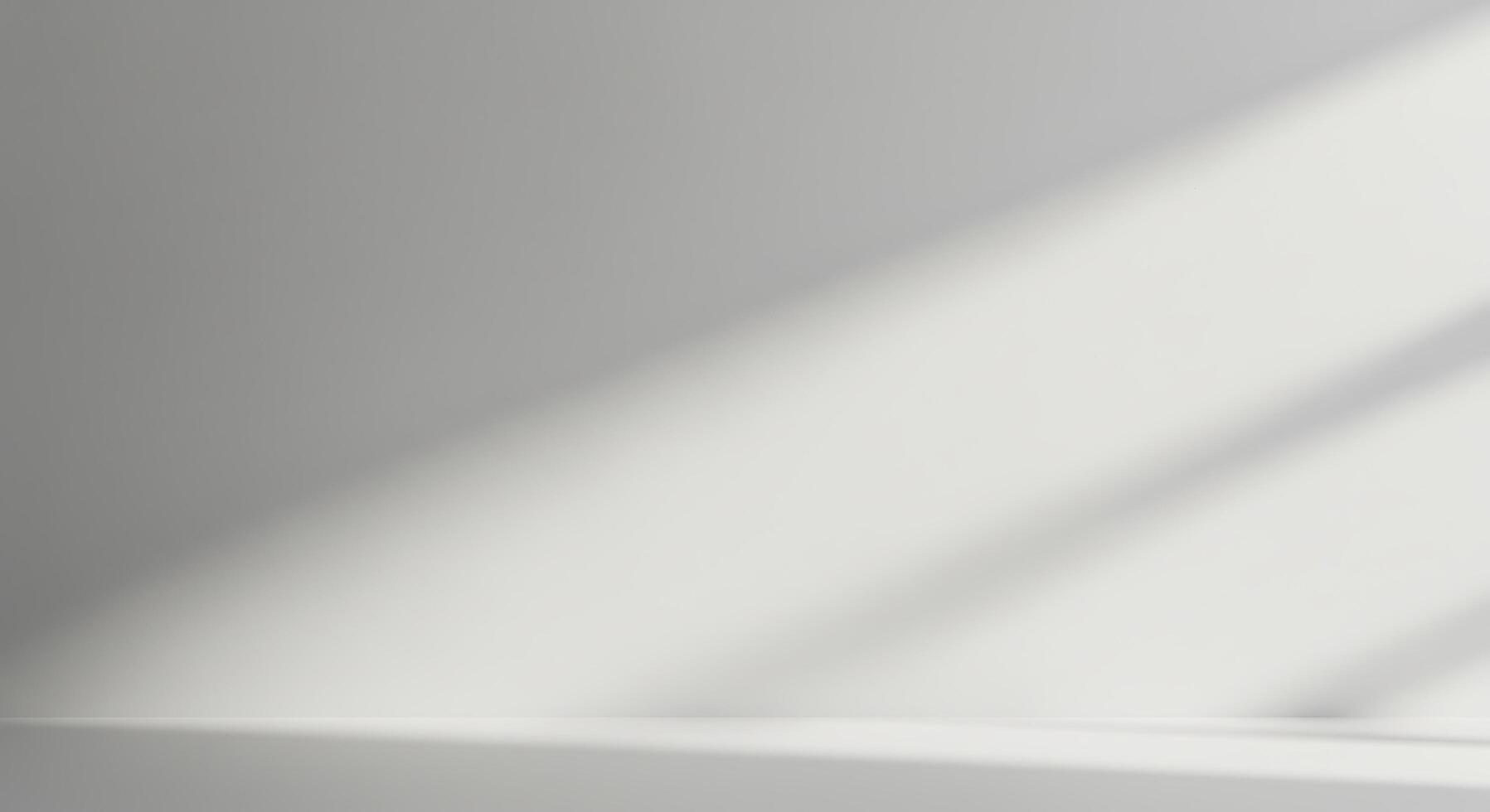 An empty room with a white wall and a window photo