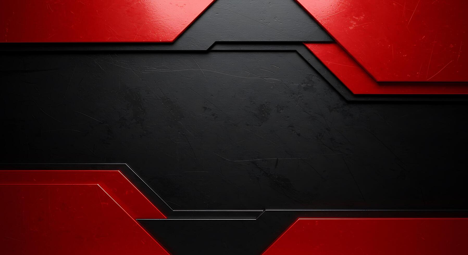 Abstract red and black background with a black and red design photo
