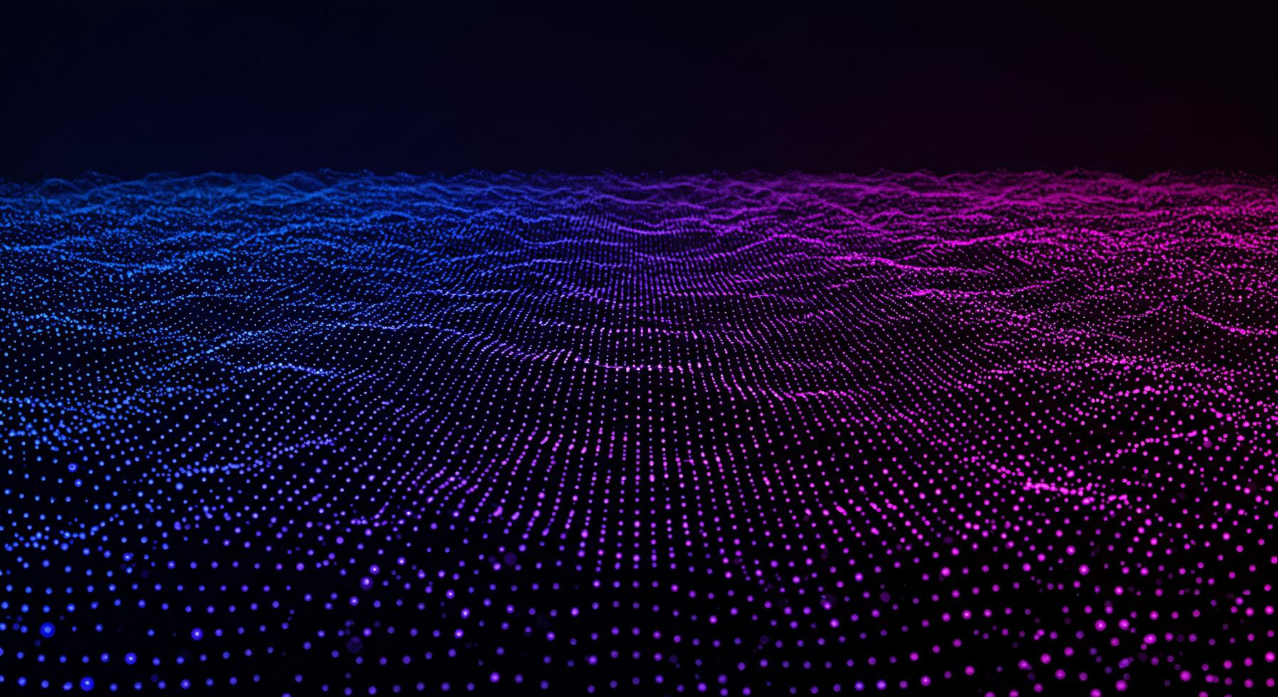 Abstract wave background with blue and pink dots photo