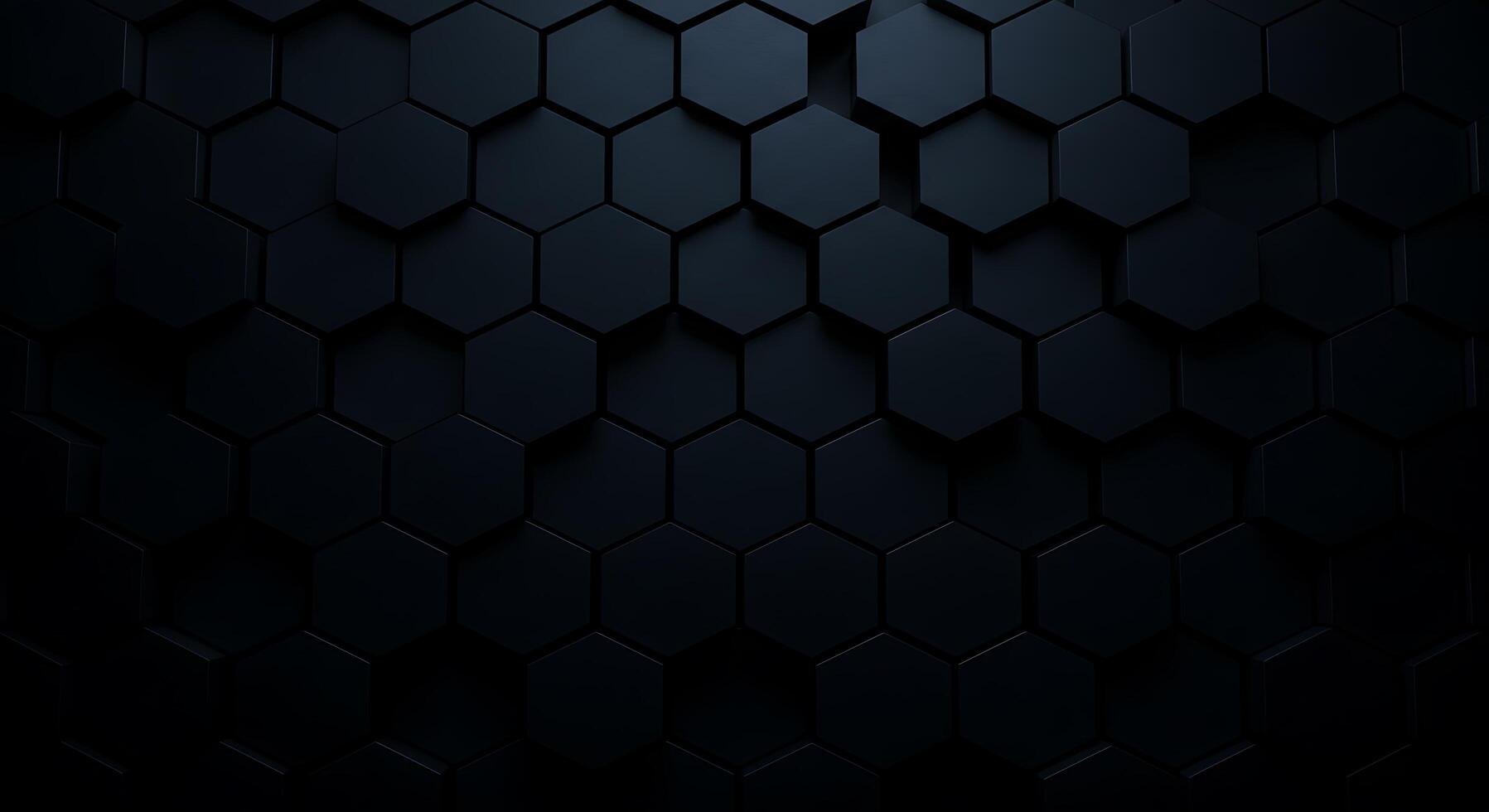 Black hexagonal background with a dark background photo