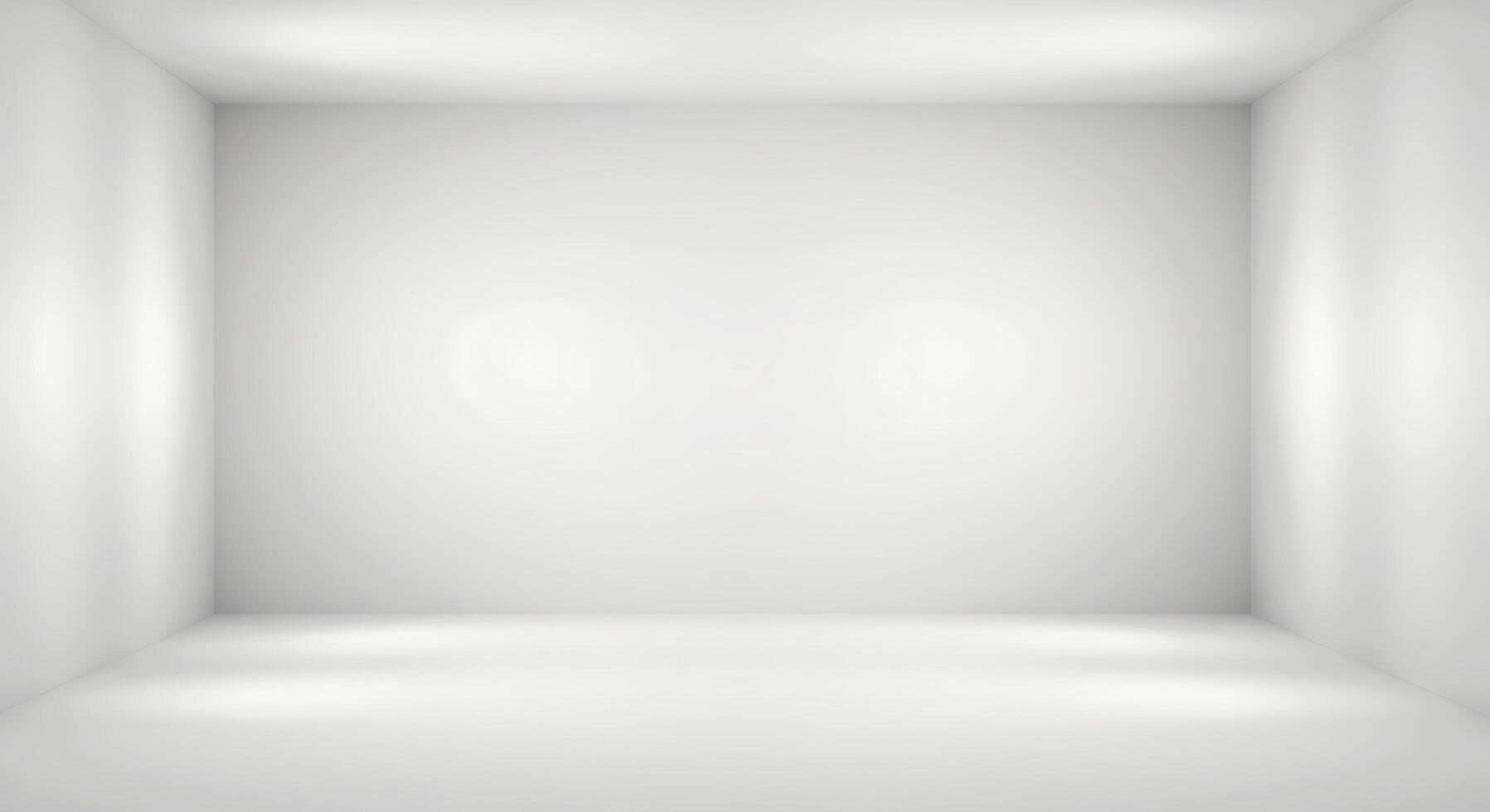 Empty white room with light and a spotlight photo