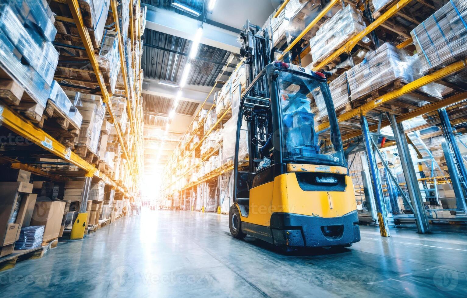 Warehouse Operations Management Efficient Inventory Control and Forklift Optimization Distribution Network Success photo