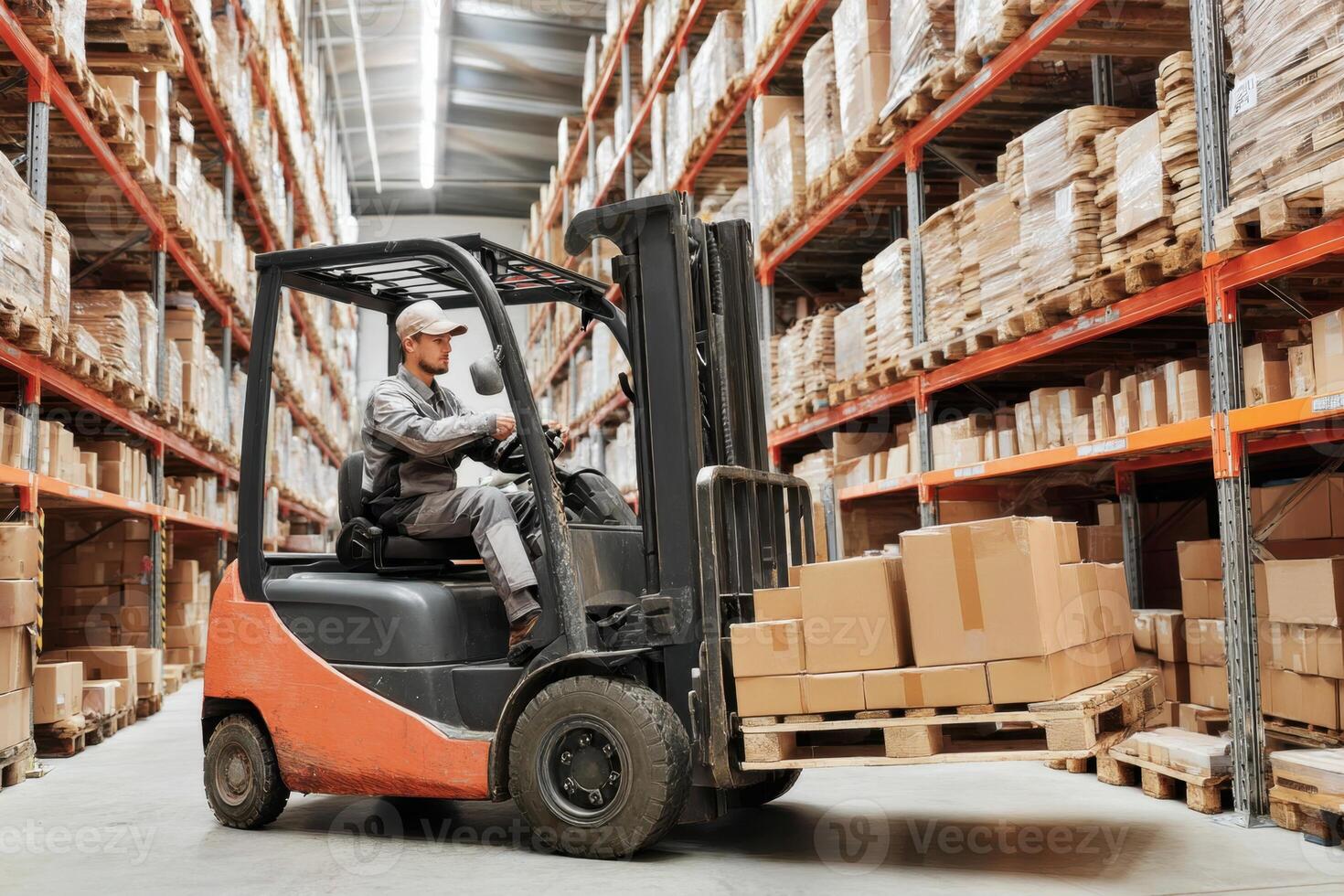 Efficient Warehouse Operations Optimizing Supply Chain Management and Streamlining Logistics Processes and Delivery photo