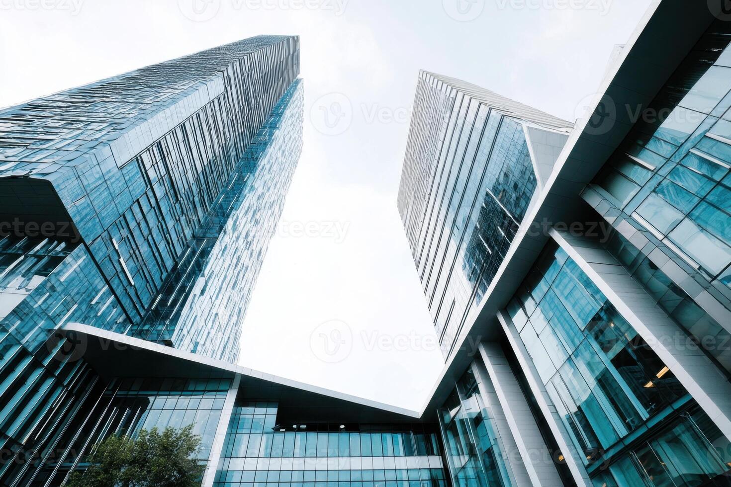 Skyscrapers Reach Skyward Office Buildings Modern Architecture Cityscape Urban Landscape and Design photo