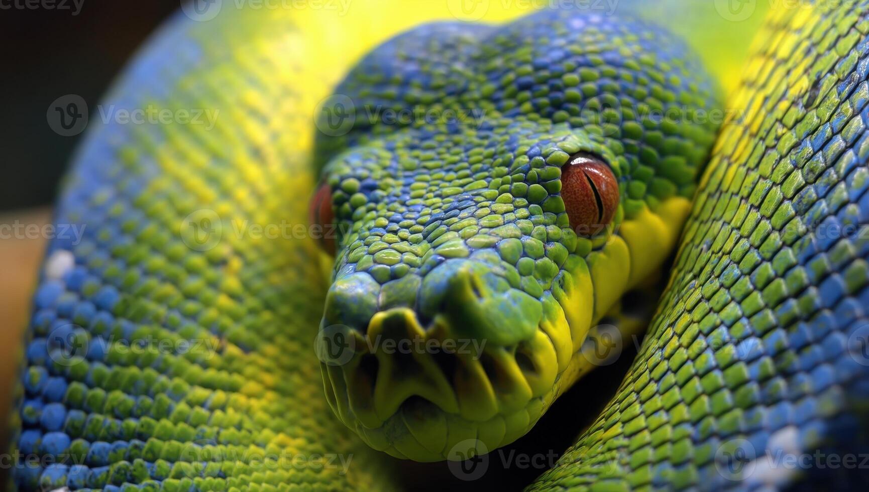 Emerald Tree Boa A Captivating Creature of the Rainforest photo