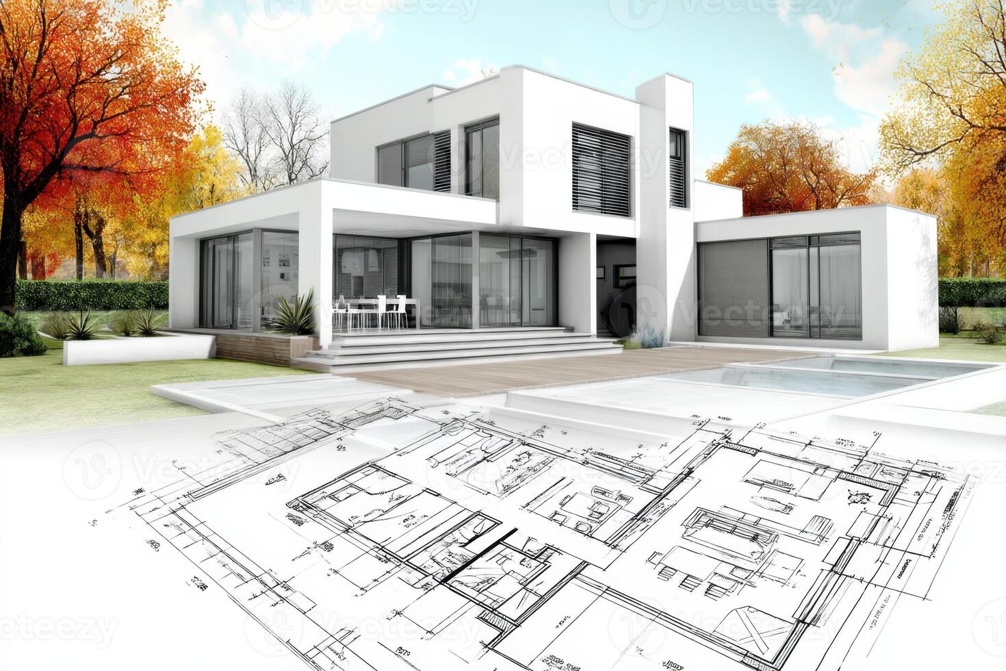 Modern House Architecture A Fusion of Design and Functionality photo