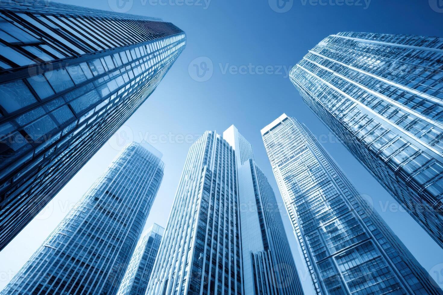 Skyward Gaze The Majesty of Modern Architecture and Urban Development photo
