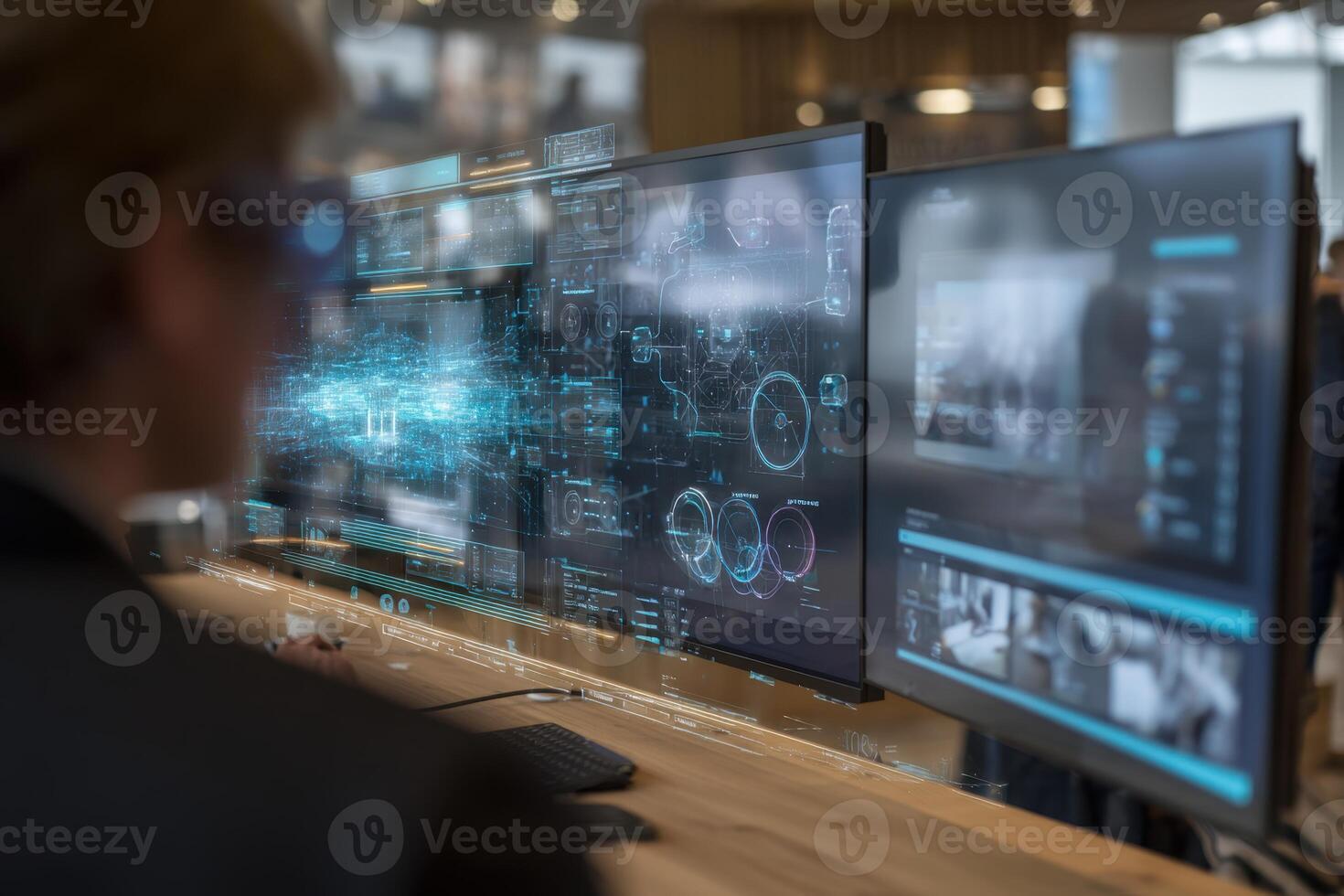 Advanced technology implementation future technologies integration augmented reality interactive smart interface automation photo