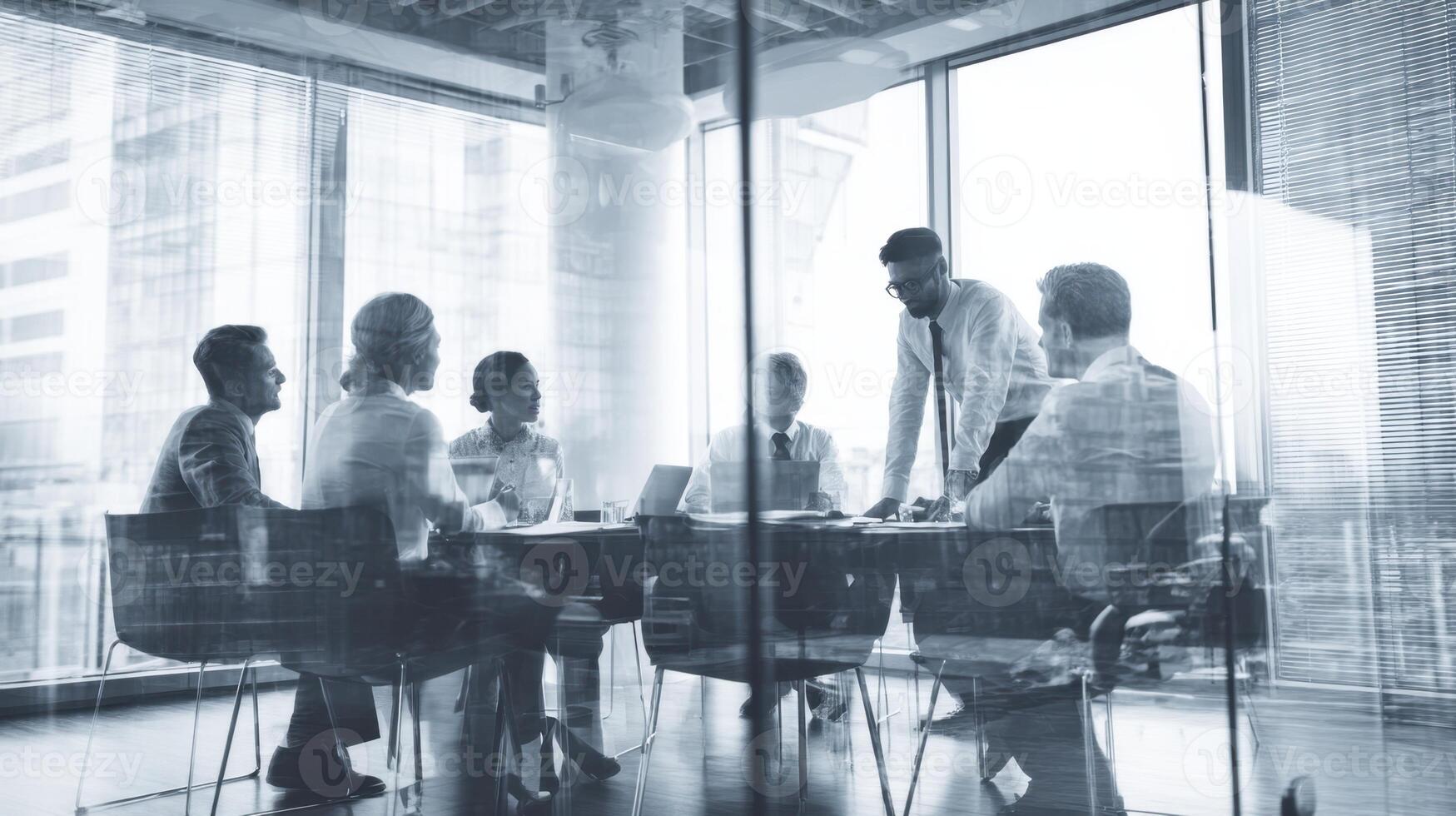 Modern Office Team Meeting Collaboration Professional Corporate Planning Creative Business Strategy Ideas photo