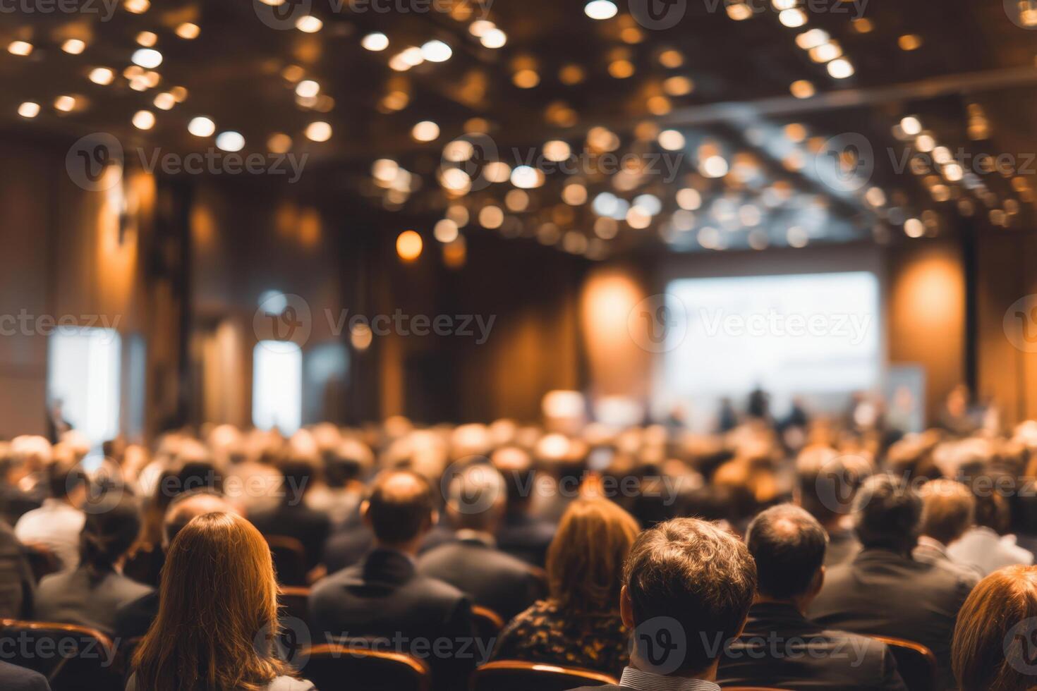 Large Crowd Attending Business Conference for Leadership Insights and Networking Event photo