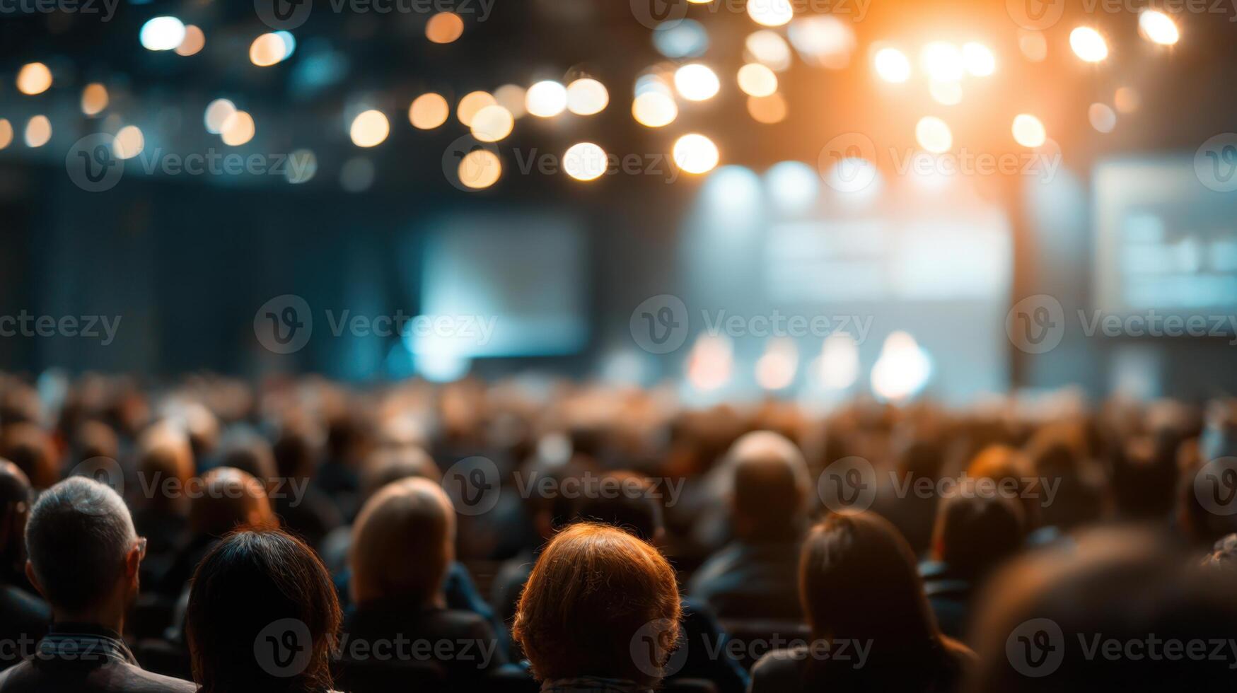 Captivating Crowd Engaged in a Dynamic Conference Event and Intellectual Discussions photo