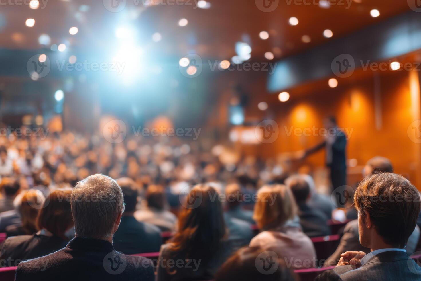 Gathering of a Large Group of People in an Auditorium Setting photo