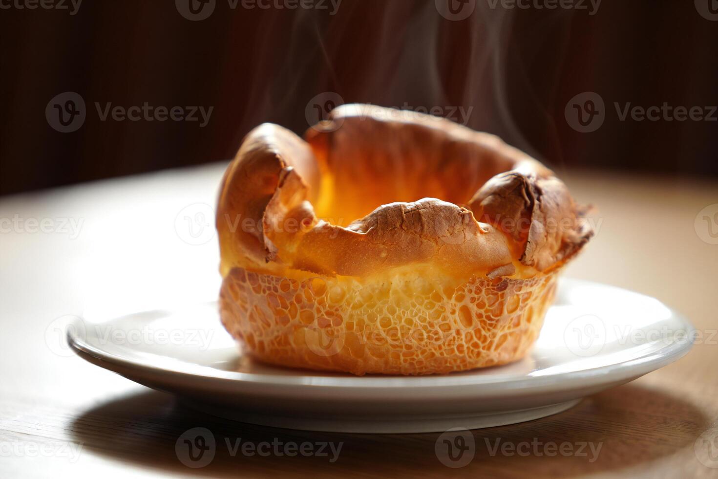 A small baked good on a plate photo