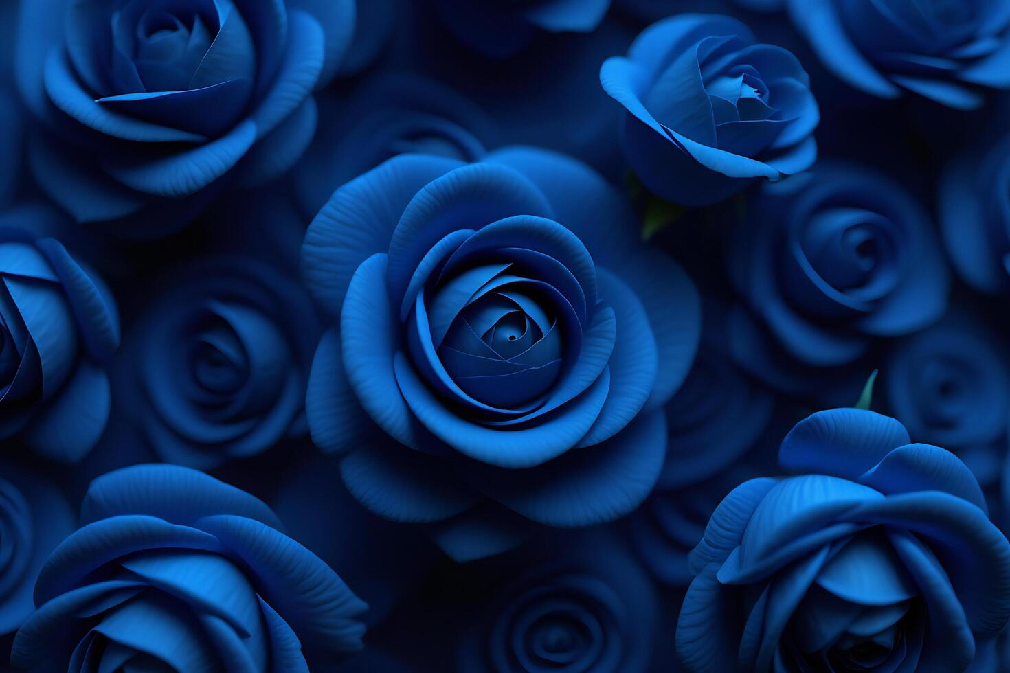 Flowers Background Lush Bouquet of Deep Blue Roses Romantic Floral Background Image photo