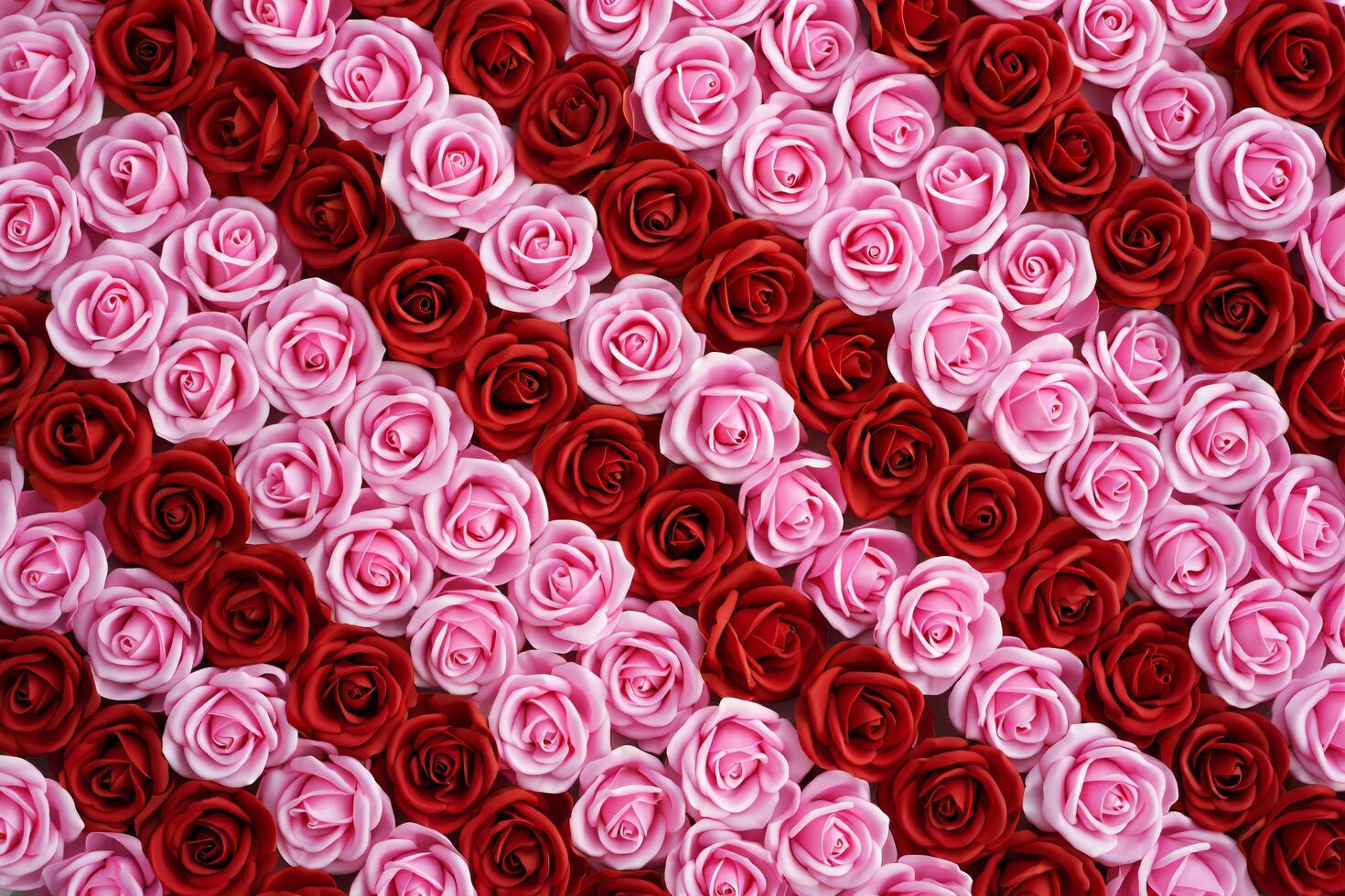 Flowers Background Romantic Red and Pink Artificial Rose Flower Background Wedding Decoration Valentine s Day photo