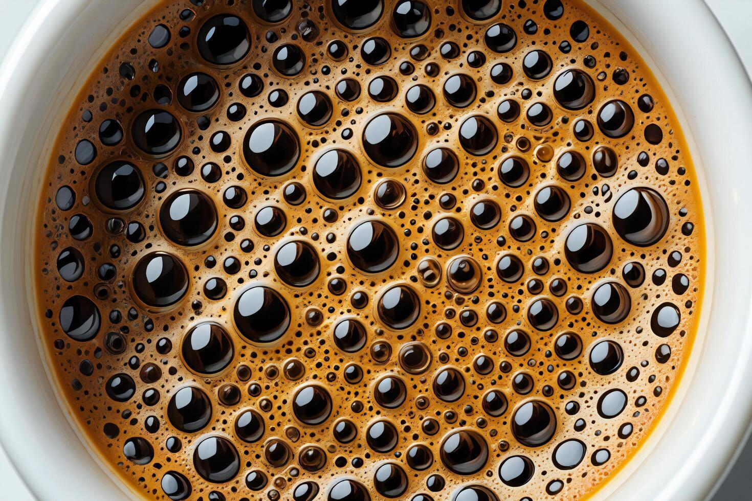 Coffee Background Close up of Coffee Crema Espresso Bubbles Aromatic Brew Caffeine Drink Texture photo