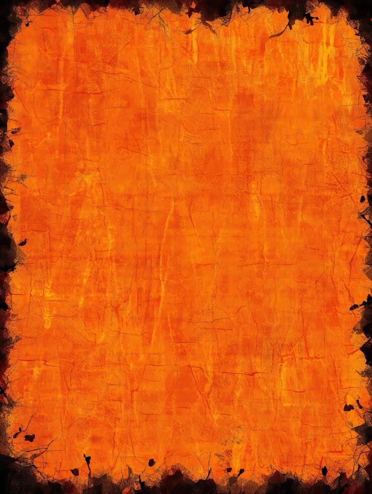 Halloween Background Fiery Orange Grunge Texture Background Abstract Halloween Design photo