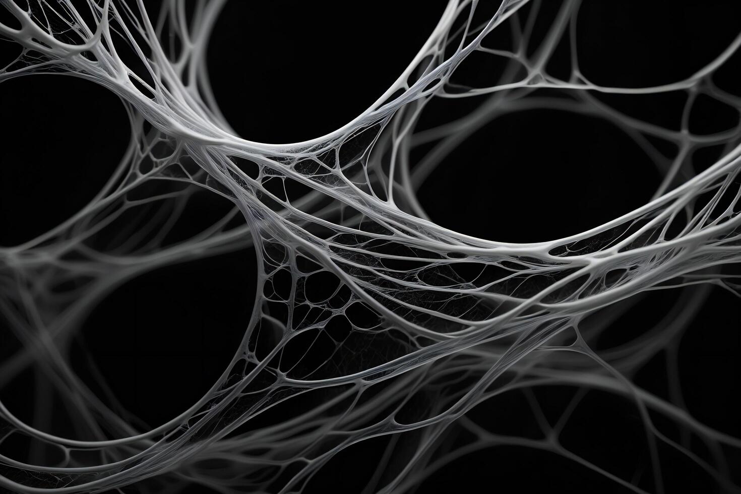 Halloween Background Abstract White Web like Structure Intricate Network 3D Render Background Texture photo