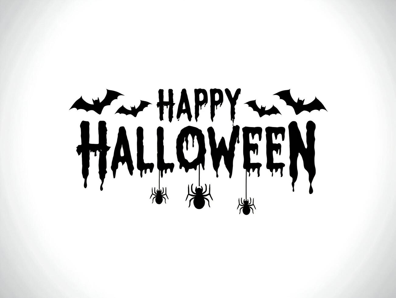 Halloween Background Spooky Halloween Design Dripping Text Bats Spiders Festive Holiday Graphic photo