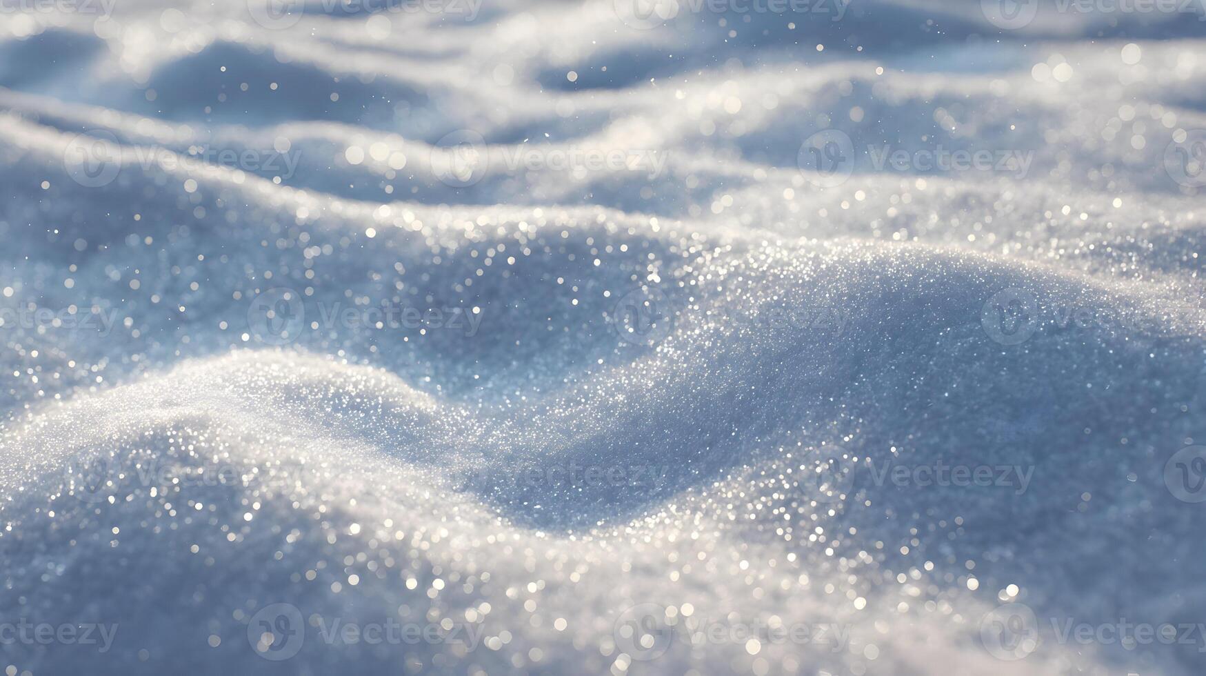 Glistening snowdrifts under a bright winter sun creating a peaceful and pristine landscape scene photo