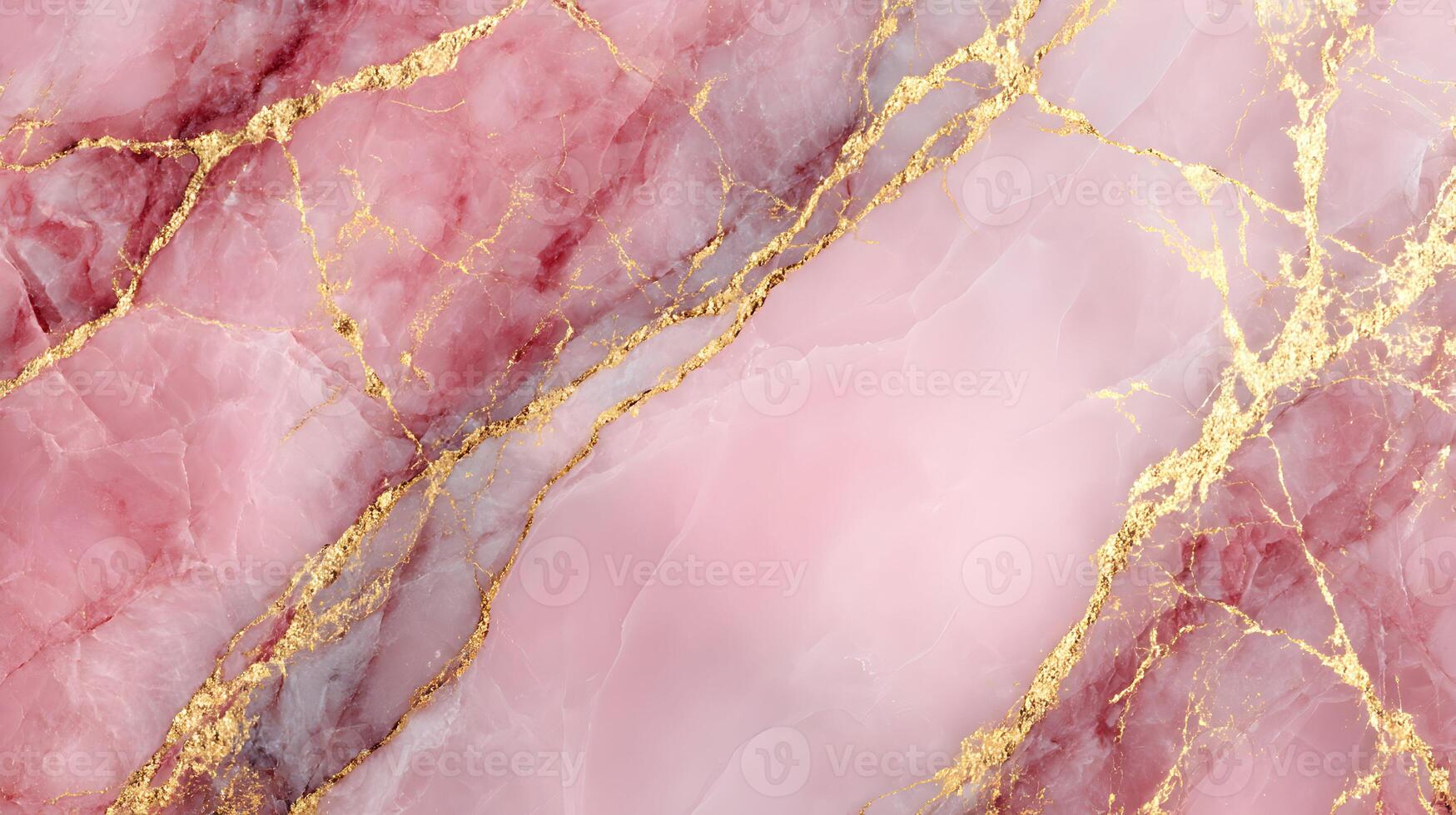 Rose quartz marble stone pattern with gold veins elegant texture decorative background design element photo