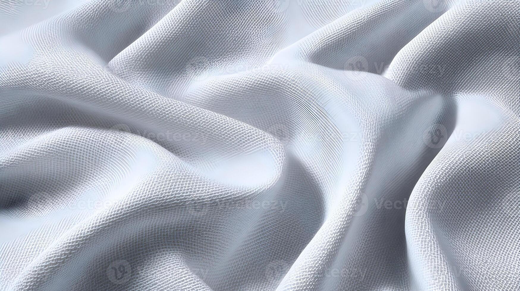 Captivating white fabric texture showcasing subtle folds and a textured surface creating an elegant backdrop photo