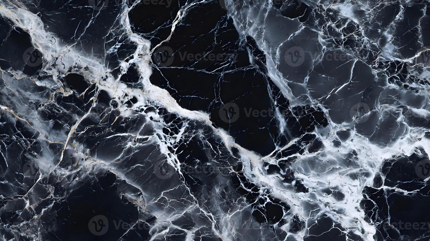 Elegant black marble texture with intricate white veins creating a sophisticated and timeless surface pattern photo