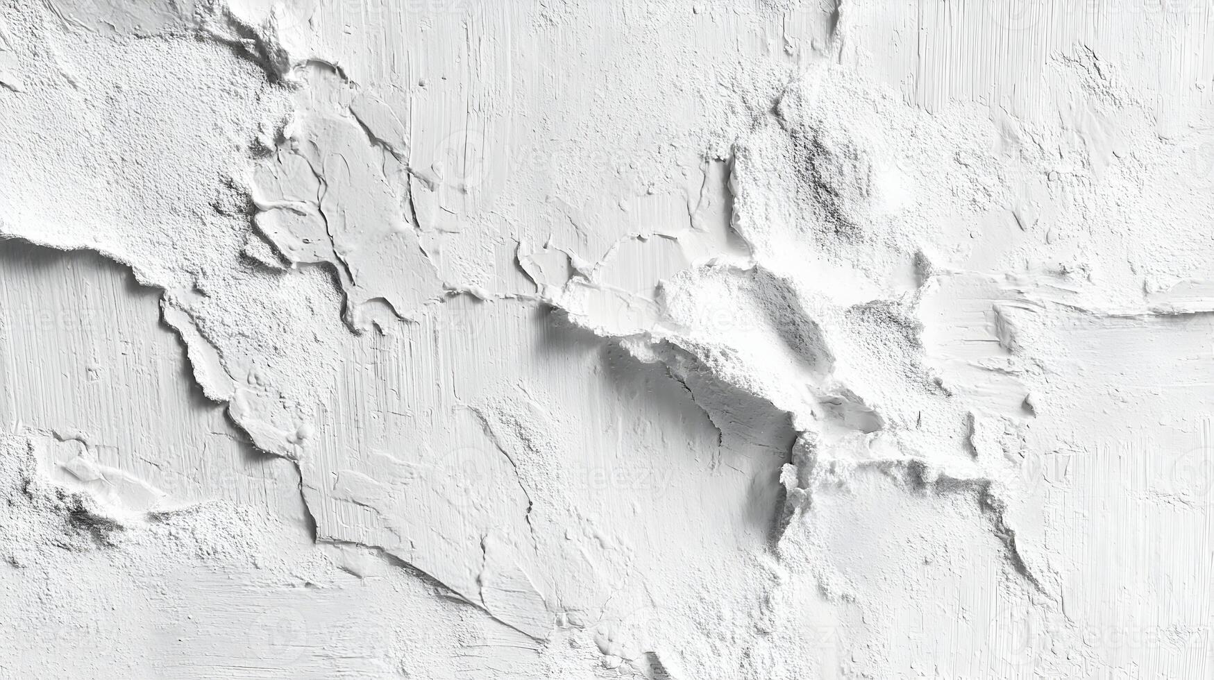 Monochromatic vision textured surface showcasing an organic cracked pattern in bright pristine white photo