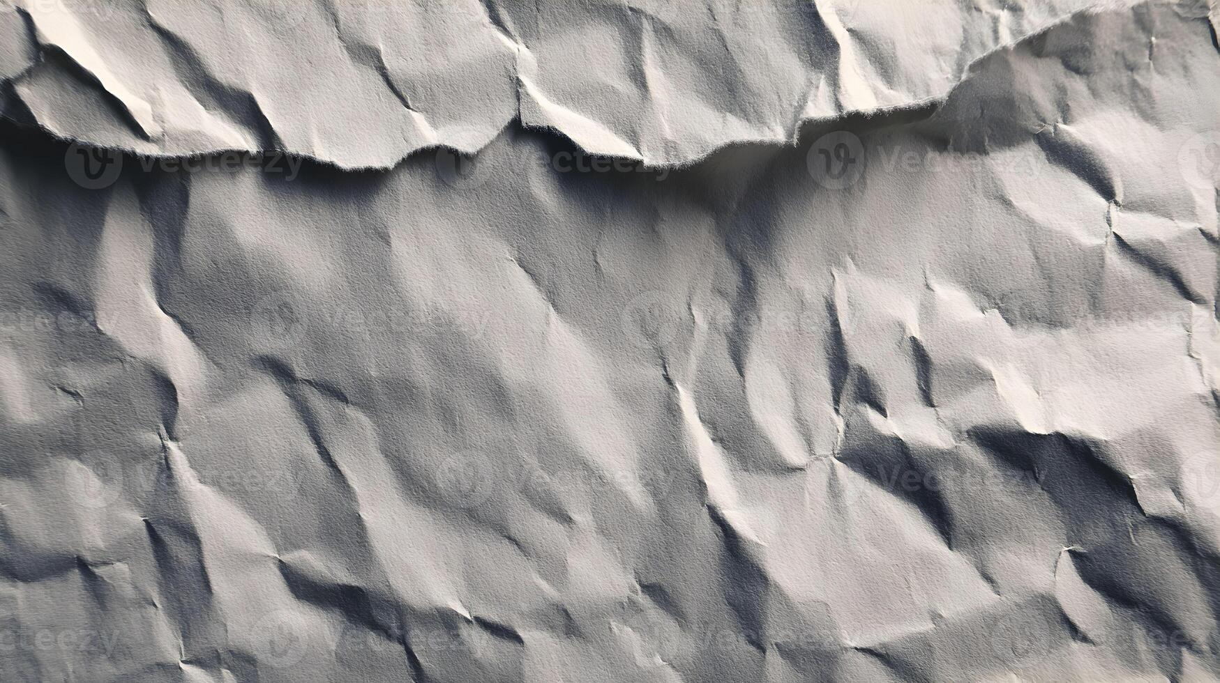 Intricate textures and shadowed folds reveal the beauty found within crumpled white paper surface photo