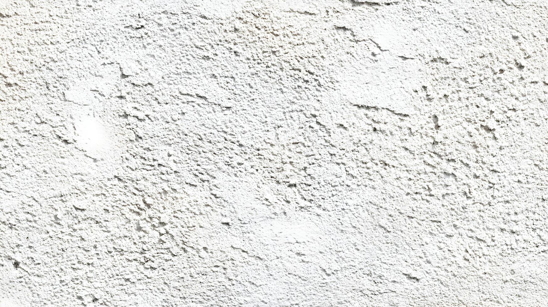 Distressed white stucco wall texture captures urban decay with rough surface and subtle shadows creating a unique backdrop photo