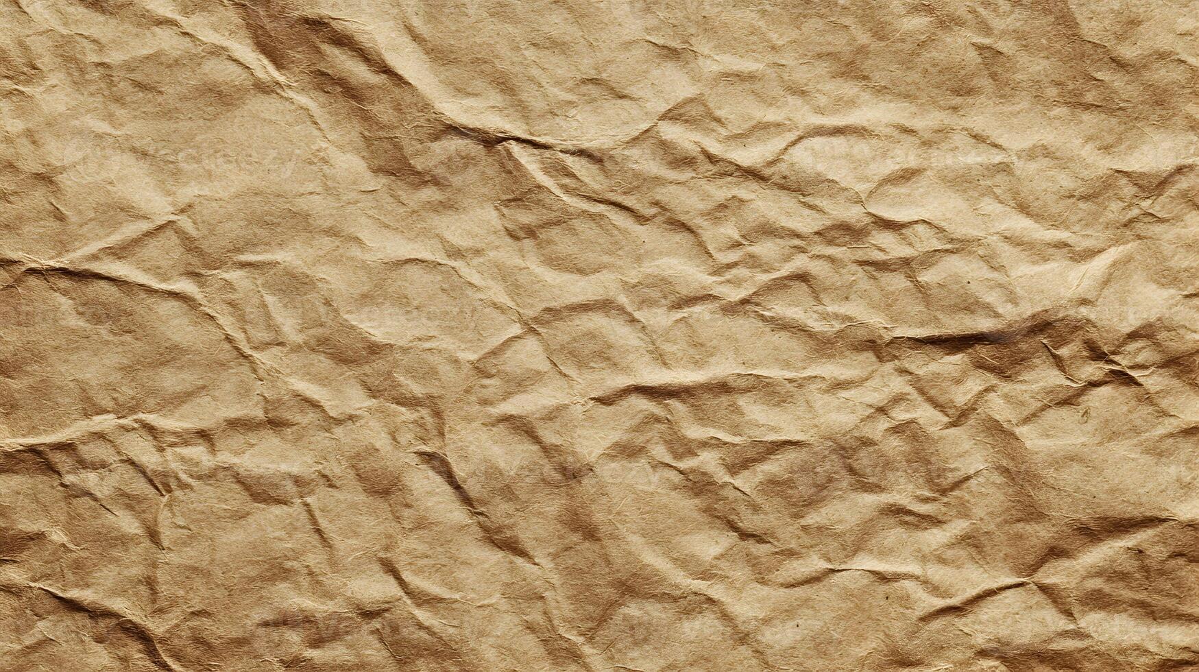Rustic charm unfolded revealing organic patterns and textures of an old paper revealing its unique character photo