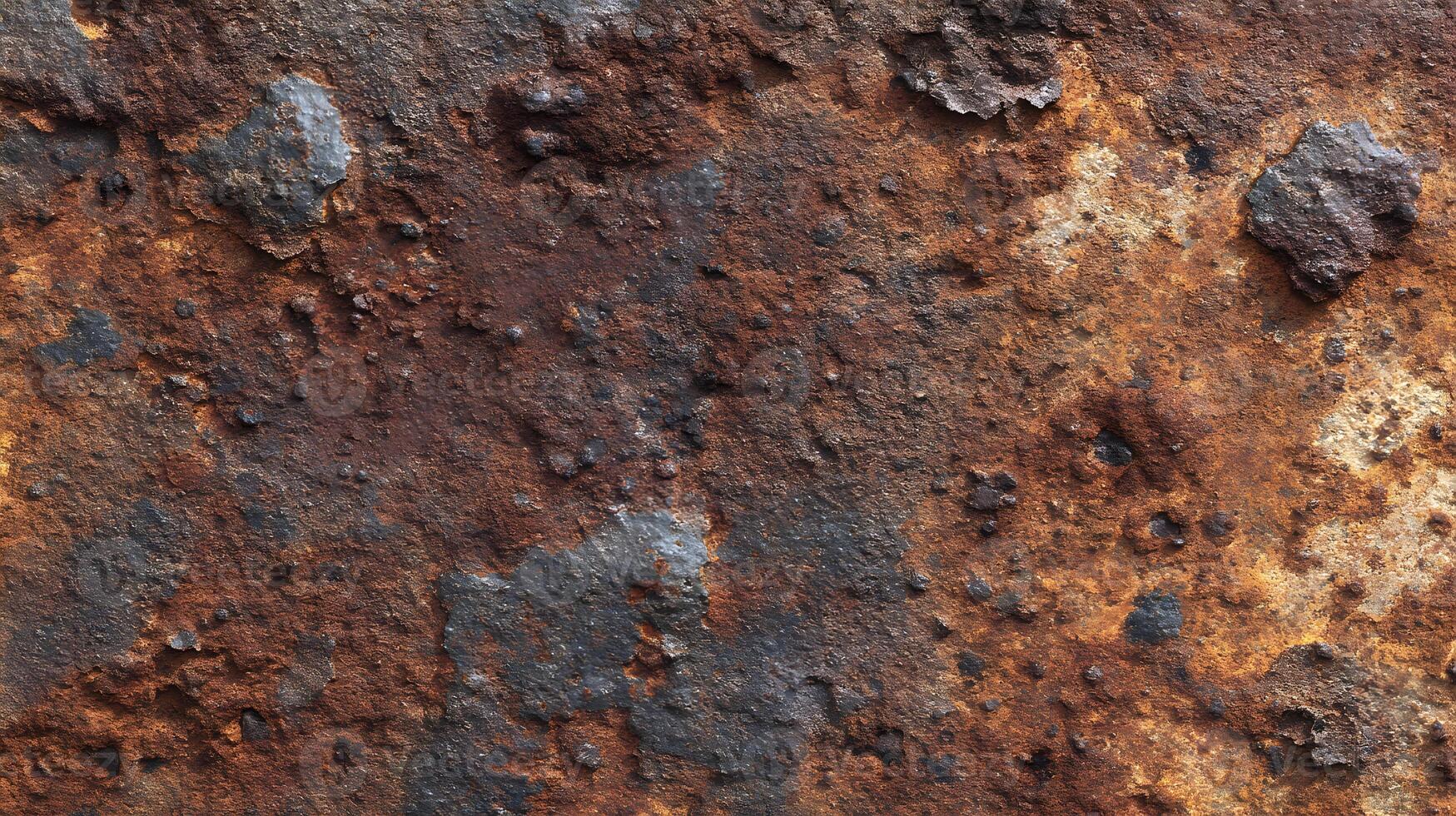 Captivating corrosion a detailed surface of rusted metal showcasing weathered texture and organic patterns photo