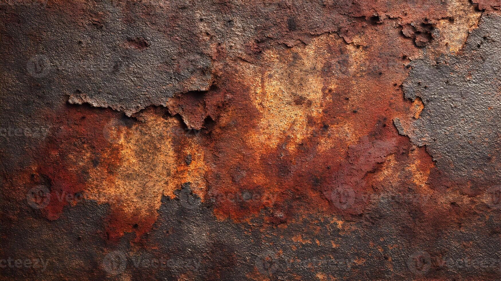 The raw beauty of decaying metal is showcased in this intricate abstract pattern full of rust and erosion photo
