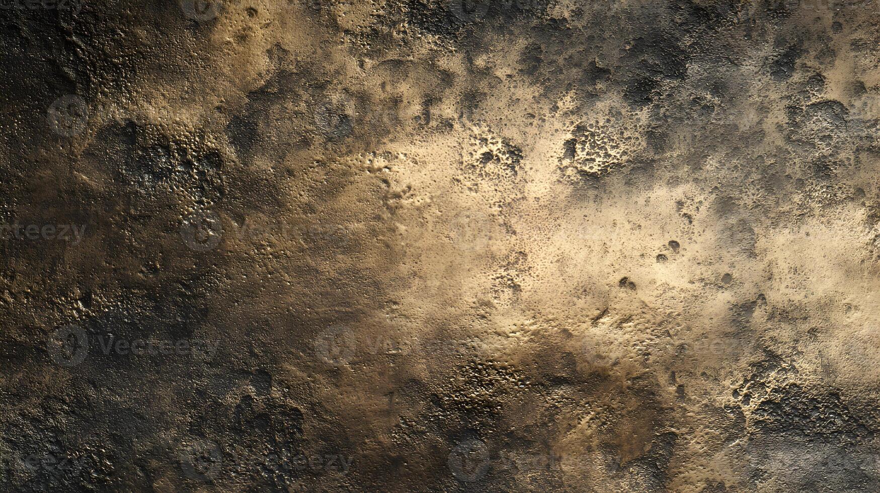 Textural canvas of aged bronze tones showcasing a rough surface with mottled pattern variations for artistic backgrounds photo